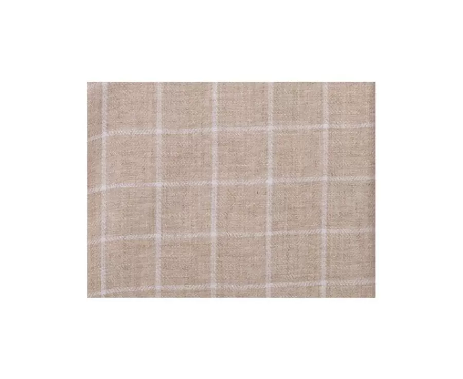 Clearance Camisa Oxford de algodón Beis y Blanco - Cuello americano Valden Camisas De Cuadros | Camisas De Franela & Terciopelo