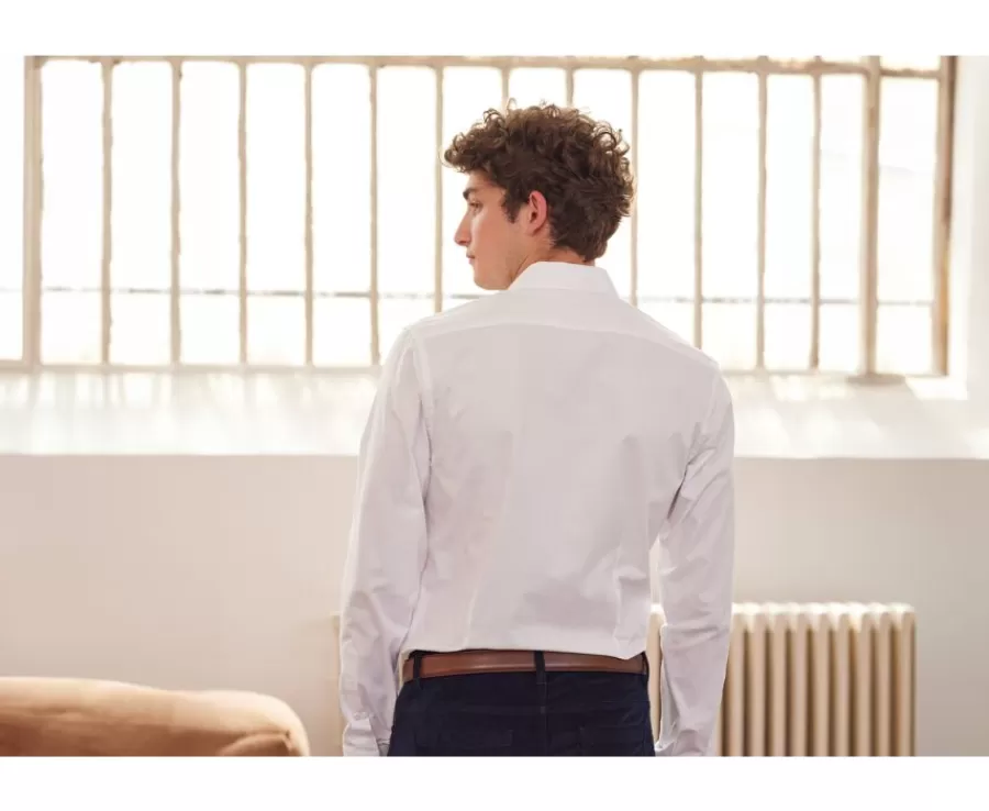 Online Camisa Oxford de algodón blanca Evrard Camisas De Vestir | Camisas Blancas