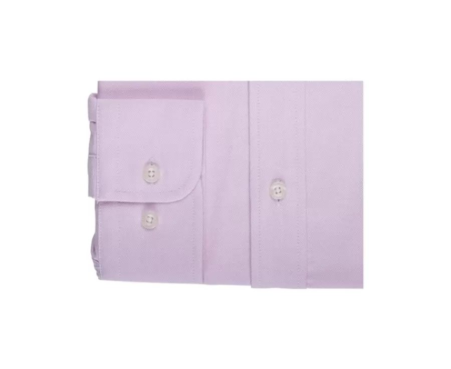 Clearance Camisa Oxford Rosa Claro con bolsillo - Cuello americano Harold Corte Estándar | Camisas De Boda