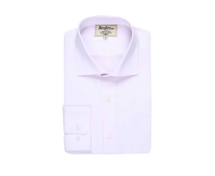 Cheap Camisa Oxford Rosa claro y Blanco - Cuello italiano Ernesto Camisas De Boda | Corte Ajustado