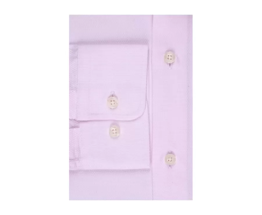 Cheap Camisa Oxford Rosa claro y Blanco - Cuello italiano Ernesto Camisas De Boda | Corte Ajustado