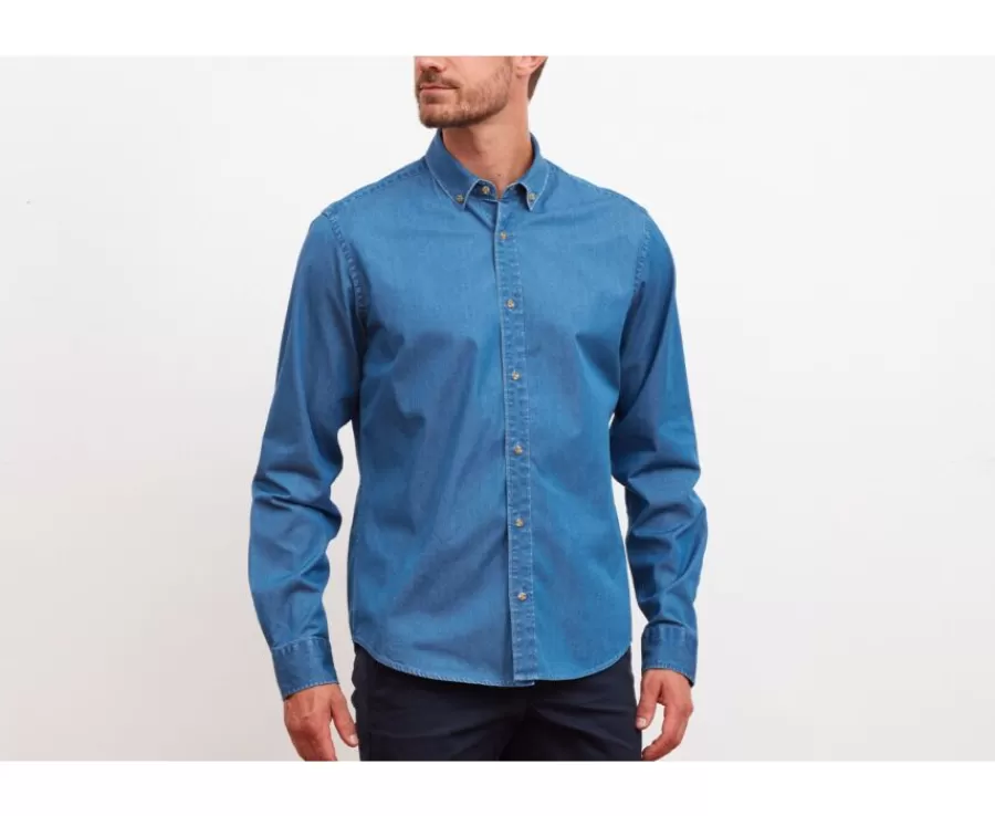 Discount Camisa vaquera Denim Cameron Camisas Vaqueras | Corte Ajustado Recortado