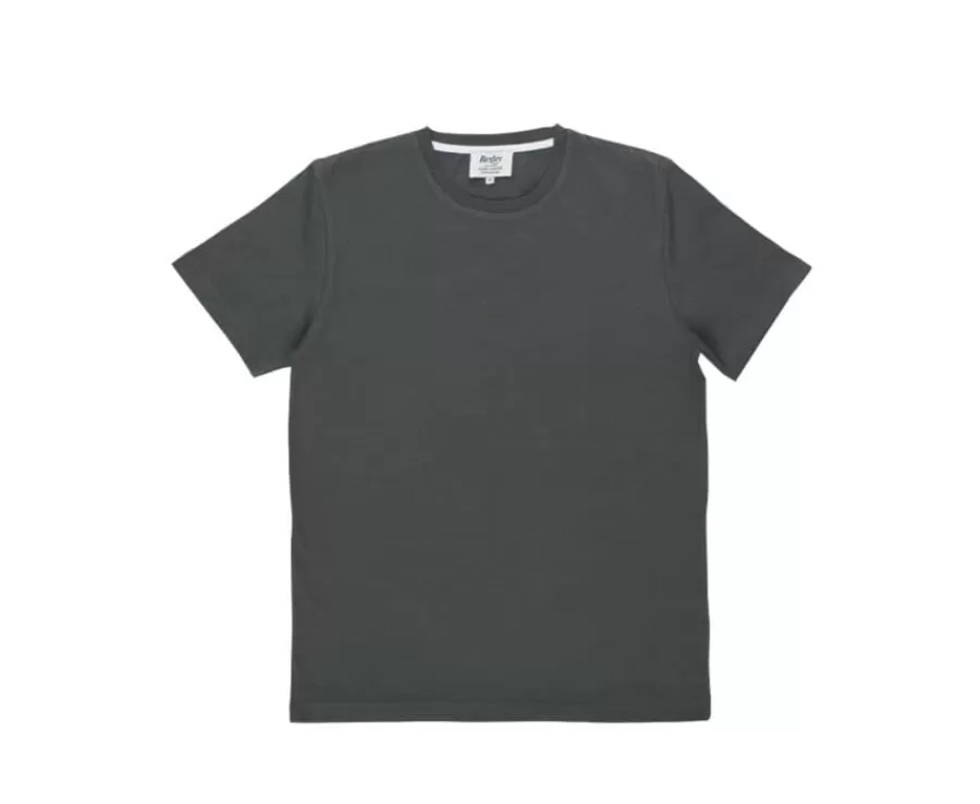 Clearance Camiseta lisa de algodón orgánico Verde oscuro Edgar Iii Camisetas