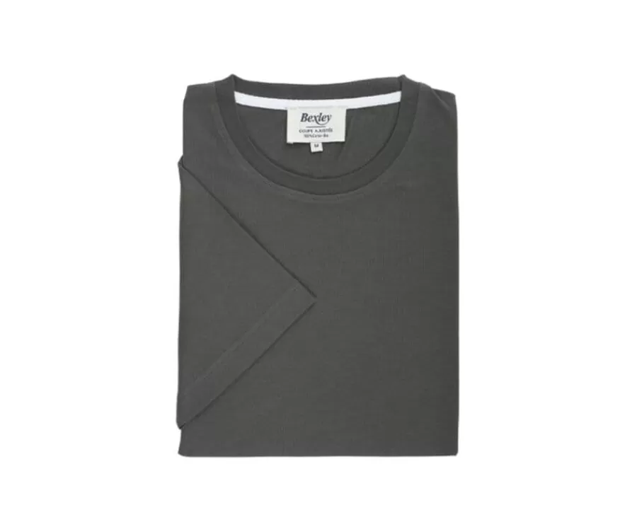 Clearance Camiseta lisa de algodón orgánico Verde oscuro Edgar Iii Camisetas