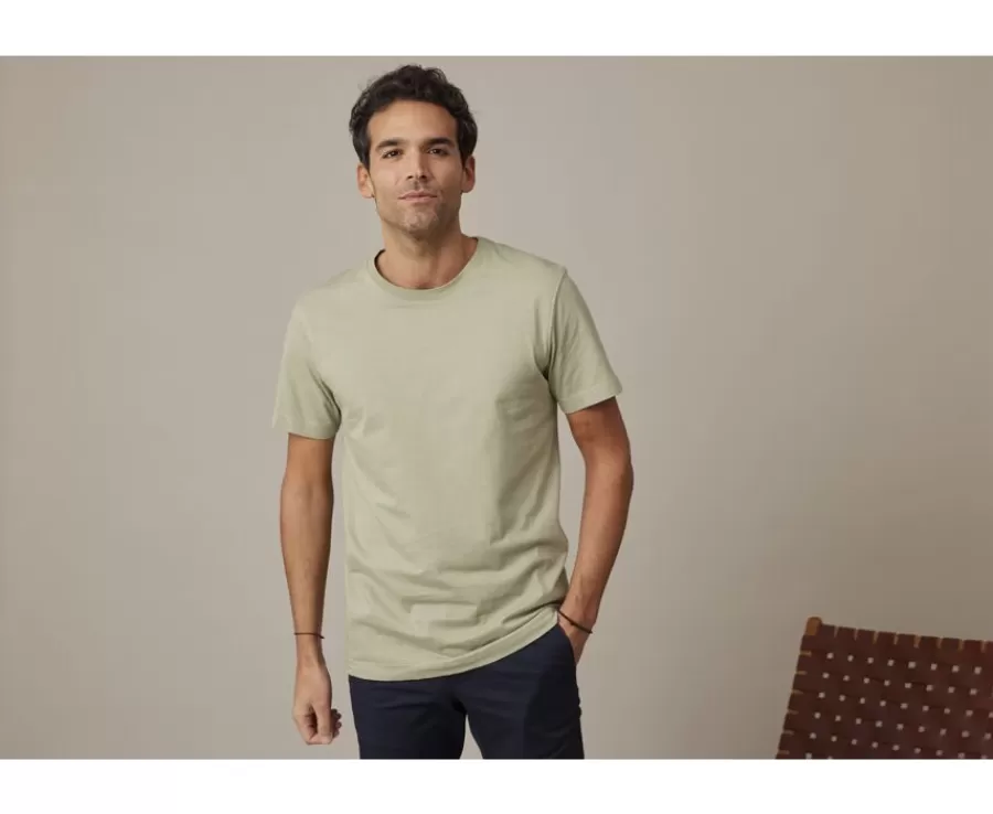 Flash Sale Camiseta lisa de algodón orgánico Verde tila Edgar Iii Camisetas