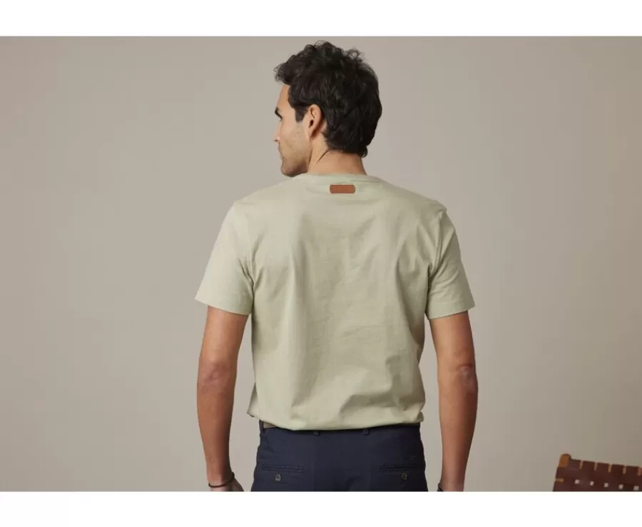 Flash Sale Camiseta lisa de algodón orgánico Verde tila Edgar Iii Camisetas