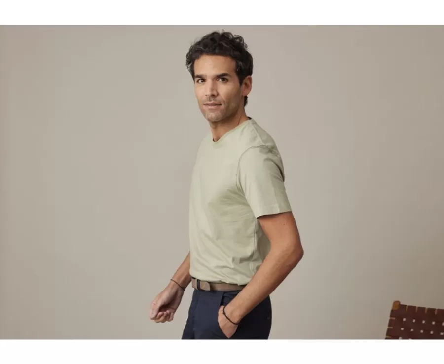 Flash Sale Camiseta lisa de algodón orgánico Verde tila Edgar Iii Camisetas