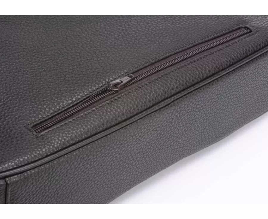 Shop Cartera de cuero para hombre con bandolera Chocolate granulado Karlington Iii Maletínes, Bolsos Y Guantes