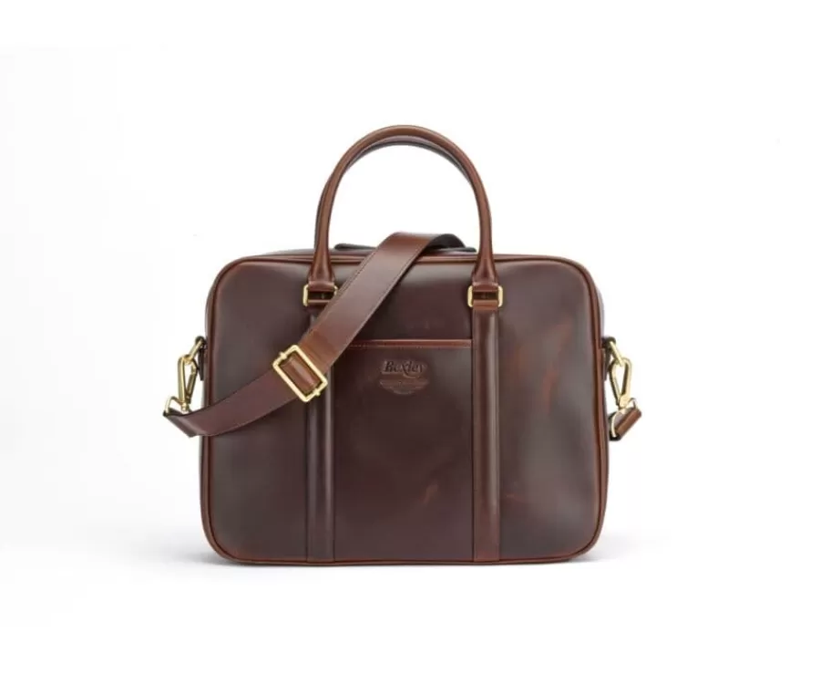 Best Sale Cartera de cuero para hombre con bandolera Chocolate Karlington Iii Maletínes, Bolsos Y Guantes