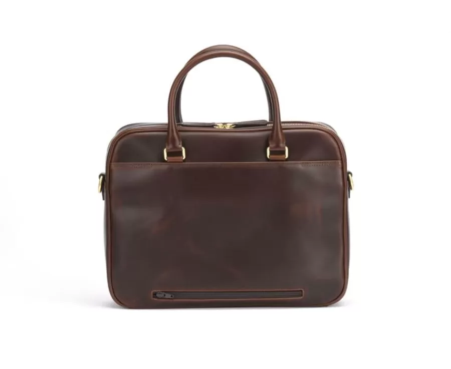 Best Sale Cartera de cuero para hombre con bandolera Chocolate Karlington Iii Maletínes, Bolsos Y Guantes