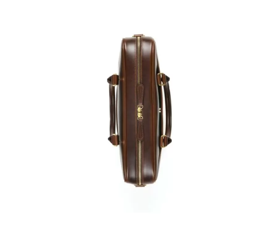 Best Sale Cartera de cuero para hombre con bandolera Chocolate Karlington Iii Maletínes, Bolsos Y Guantes
