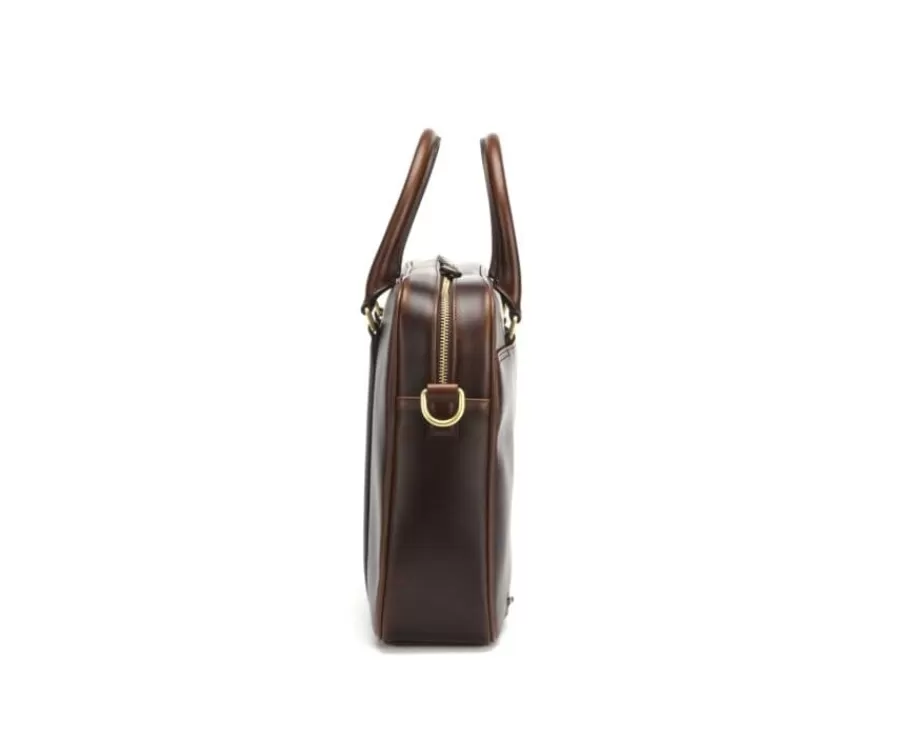 Best Sale Cartera de cuero para hombre con bandolera Chocolate Karlington Iii Maletínes, Bolsos Y Guantes