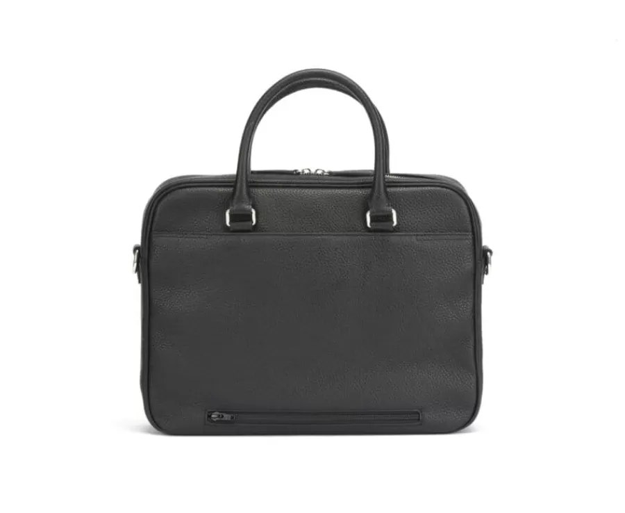 New Cartera de hombre de piel con bandolera Negro Granulado Karlington Iii Maletínes, Bolsos Y Guantes