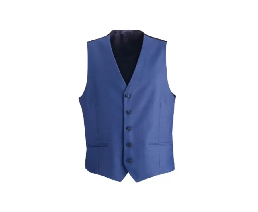 New Chaleco de traje Azul franco Lazare Chaquetas De Traje Y Chalecos