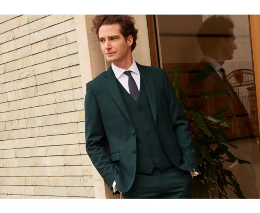 Fashion Chaleco de traje hombre Botella Verde Lazare Chaquetas De Traje Y Chalecos