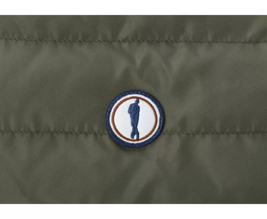 Fashion Chaqueta acolchada ligera con capucha para hombre Caqui Sivert Ii Plumíferos
