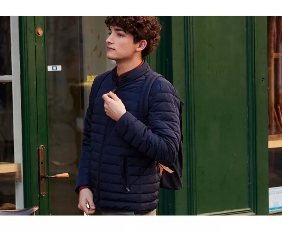 Outlet Chaqueta acolchada ligera con capucha para hombre Marino Sivert Ii Plumíferos