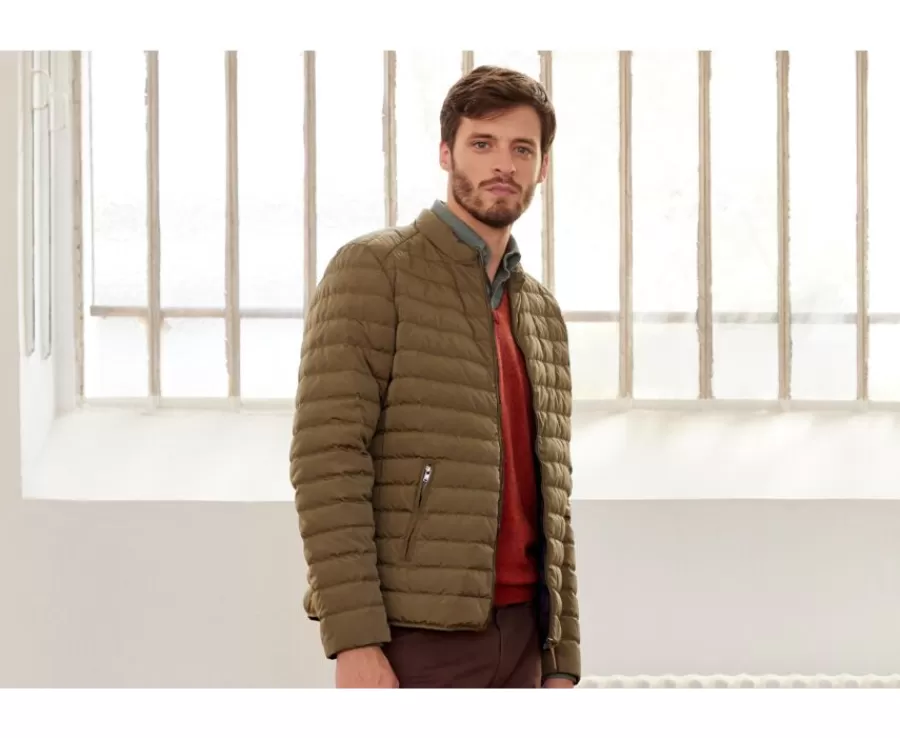 Outlet Chaqueta acolchada ligera de invierno para hombre Caqui Sven Iii Plumíferos
