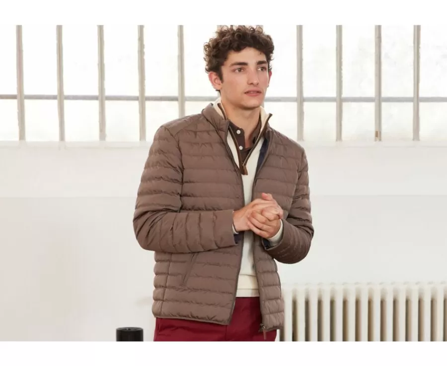 Cheap Chaqueta acolchada ligera de invierno para hombre Marrón Claro Sven Iii Plumíferos