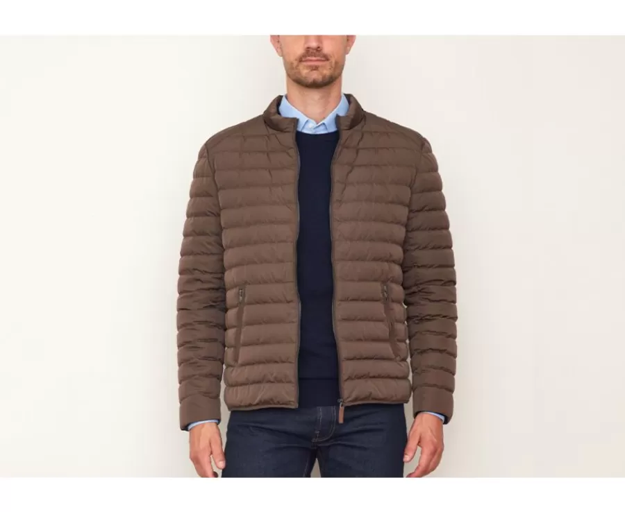 Shop Chaqueta acolchada ligera de invierno para hombre Marrón Sven Iii Plumíferos
