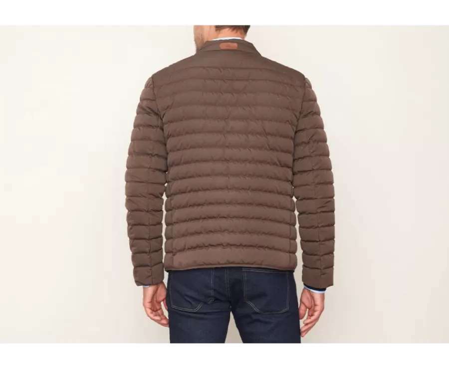 Shop Chaqueta acolchada ligera de invierno para hombre Marrón Sven Iii Plumíferos