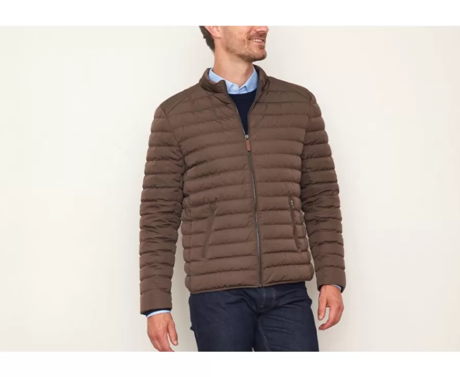 Shop Chaqueta acolchada ligera de invierno para hombre Marrón Sven Iii Plumíferos