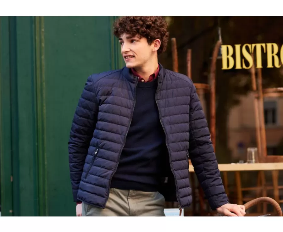 Fashion Chaqueta acolchada ligera de invierno para hombre Navy Sven Iii Plumíferos