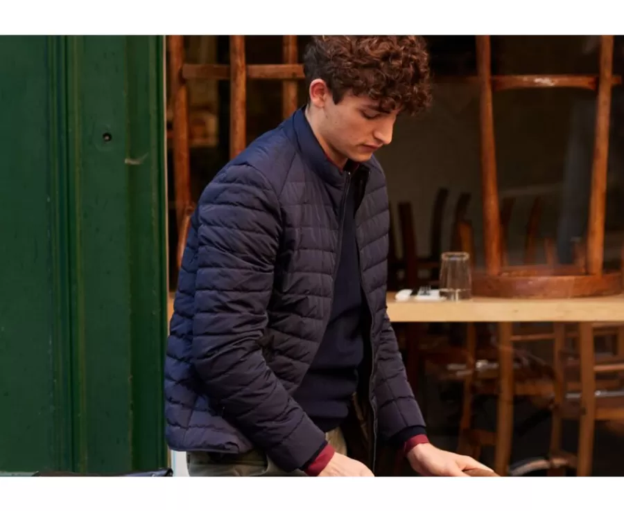 Fashion Chaqueta acolchada ligera de invierno para hombre Navy Sven Iii Plumíferos