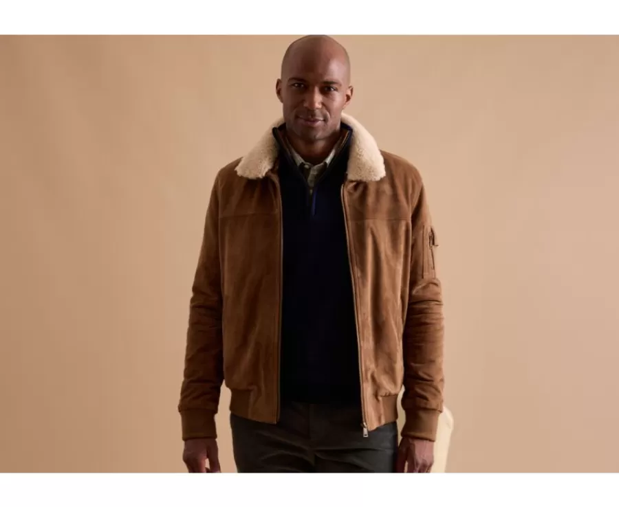 Sale Chaqueta de cuero de aviador Habana para hombre Everett Ii Cazadoras Y Chaquetas De Cuero