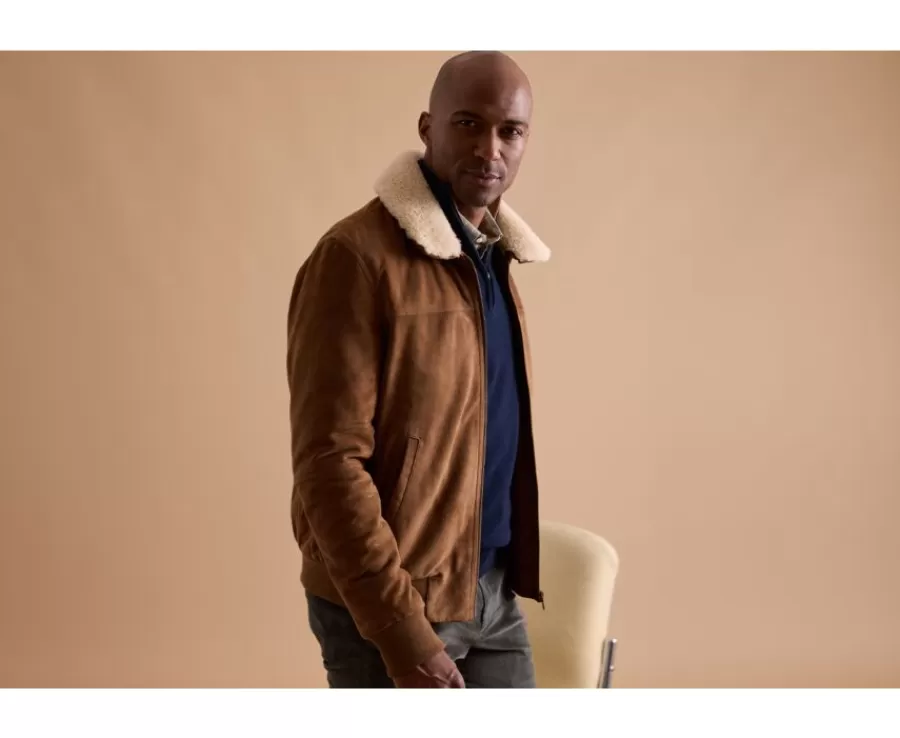 Sale Chaqueta de cuero de aviador Habana para hombre Everett Ii Cazadoras Y Chaquetas De Cuero