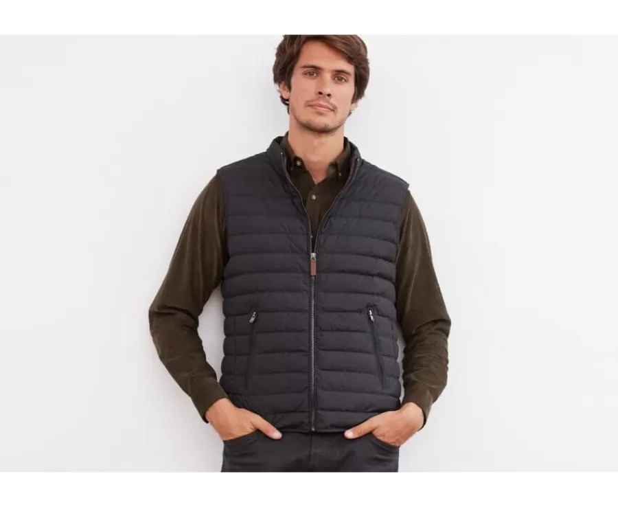 Shop Chaqueta de plumas sin mangas para hombre Carbón Niels Ii Chalecos Acolchados | Plumíferos