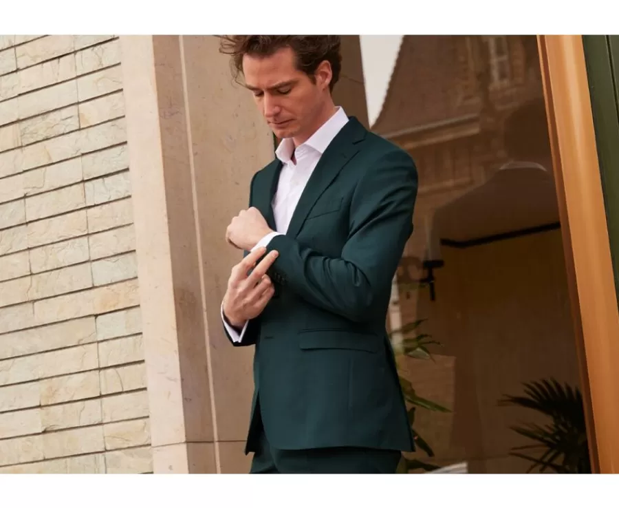 Sale Chaqueta de traje hombre Botella Verde Lazare Chaquetas De Traje Y Chalecos