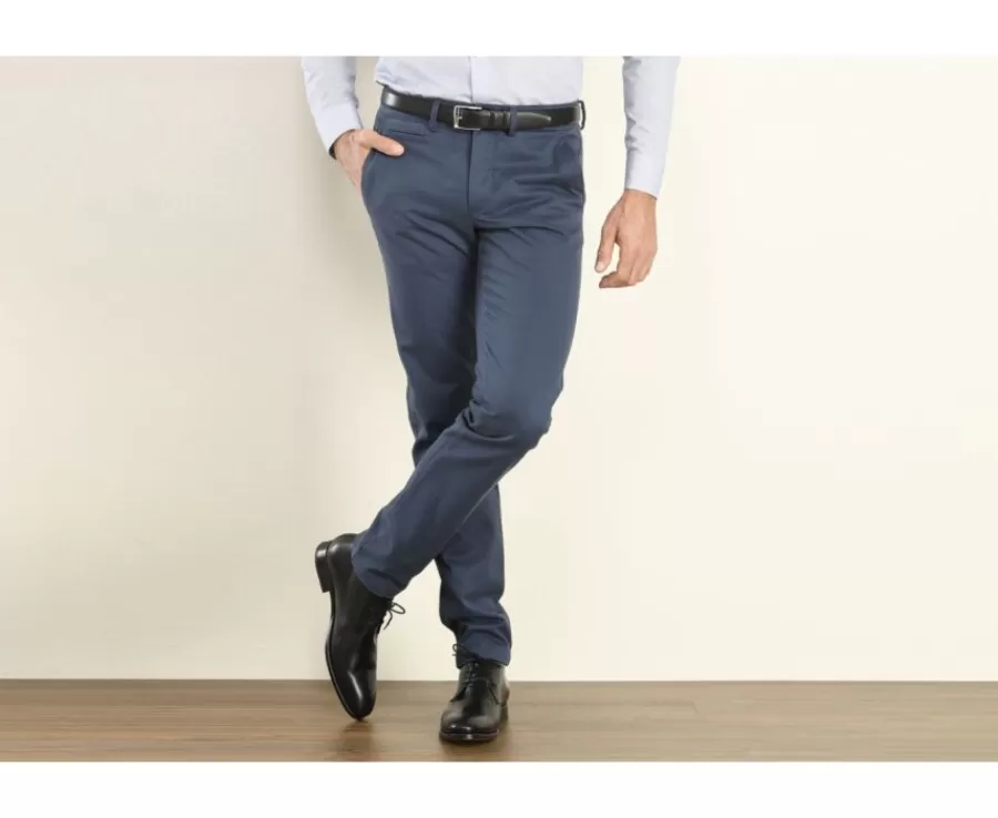 New Chino de hombre Azul Nigel Ii Pantalones Ajustados | Pantalones Chino