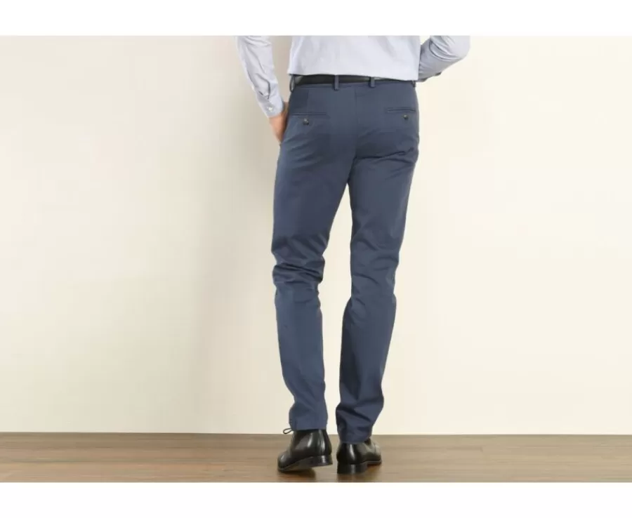 New Chino de hombre Azul Nigel Ii Pantalones Ajustados | Pantalones Chino