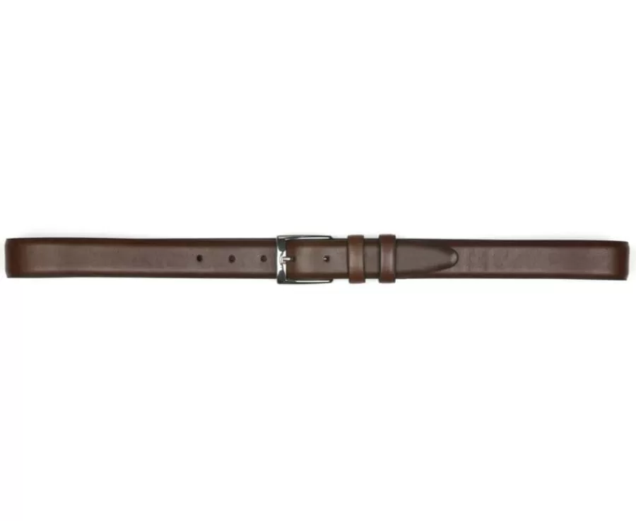 Clearance Cinturón de traje de hombre patinado Marrón patinado Ramsgate Silver Cinturones
