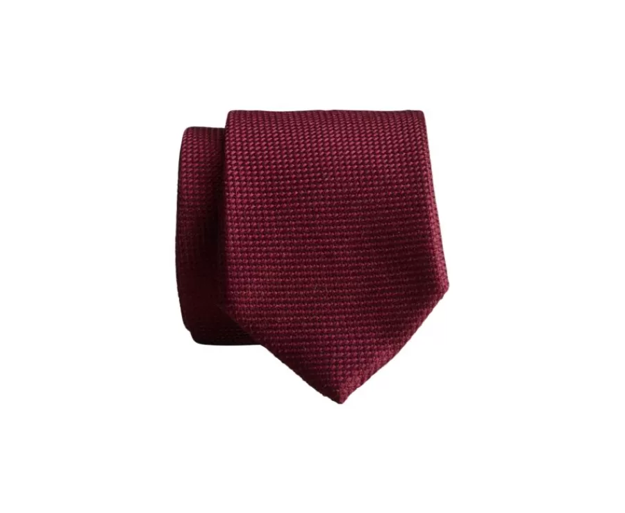 Sale Corbata de seda lisa mate Burdeos para hombre Corbatas, Pajaritas Y Pañuelos De Bolsillo | Corbatas Y Pajaritas
