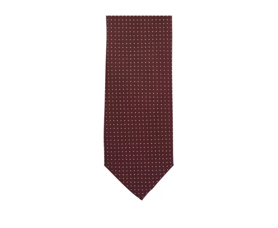 Shop Corbata hombre de seda Burdeos micropuntos Azul Cielo Corbatas, Pajaritas Y Pañuelos De Bolsillo | Corbatas Y Pajaritas