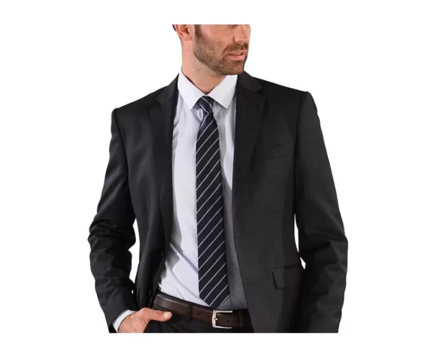 Best Sale Corbata para hombre de seda Azul marino a rayas Celeste Corbatas, Pajaritas Y Pañuelos De Bolsillo | Corbatas Y Pajaritas