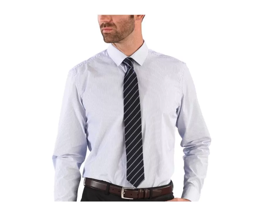 Best Sale Corbata para hombre de seda Azul marino a rayas Celeste Corbatas, Pajaritas Y Pañuelos De Bolsillo | Corbatas Y Pajaritas