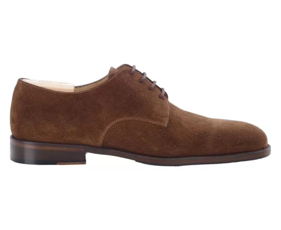 Discount Derby de Terciopelo Coñac Habana Dover Ii Zapatos Derby Y Bluchers | Zapatos Confort