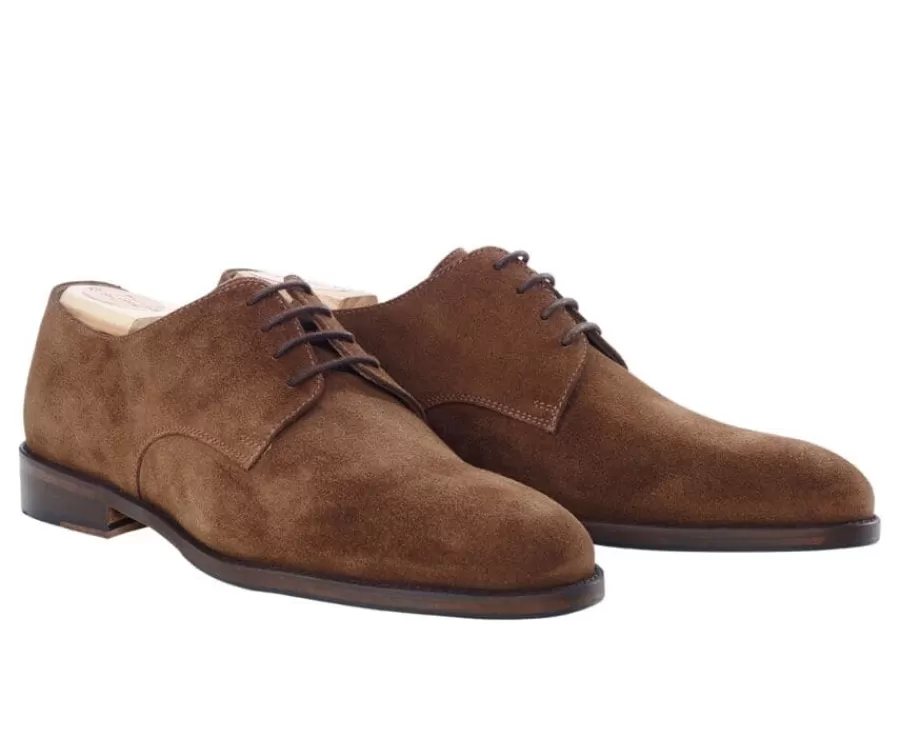 Discount Derby de Terciopelo Coñac Habana Dover Ii Zapatos Derby Y Bluchers | Zapatos Confort