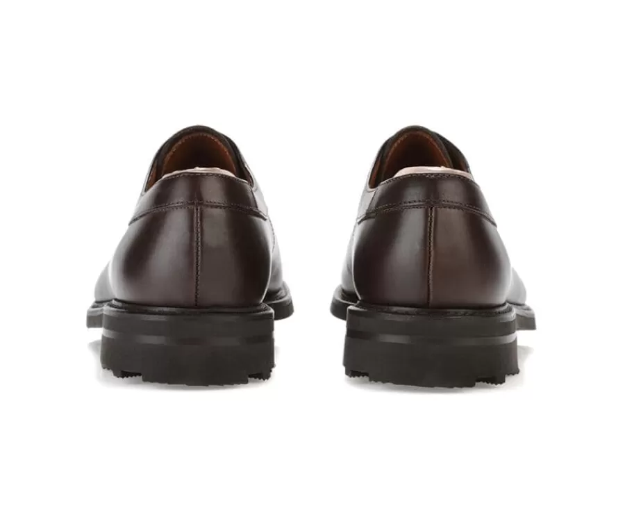 Online Derby para hombre Chocolate con suela de caucho Kent Gomme Country Zapatos Confort | Zapatos Derby Y Bluchers