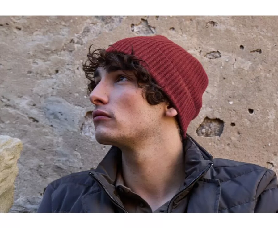 Cheap Gorro de lana para hombre Rojo moteado Benneth Bufandas Y Pañuelos