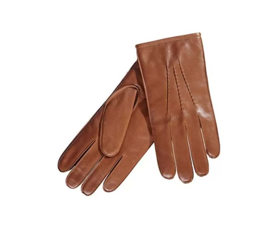 Store Guantes de piel de cordero Coñac para hombre Maletínes, Bolsos Y Guantes