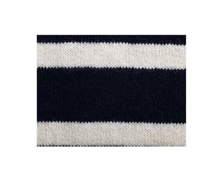 Online Jersey con cuello cremallera marinero para hombre Marino y Crudo Vladiac Jerséis De Cuello Cremallera | Jerséis Algodón Bio/cachemira