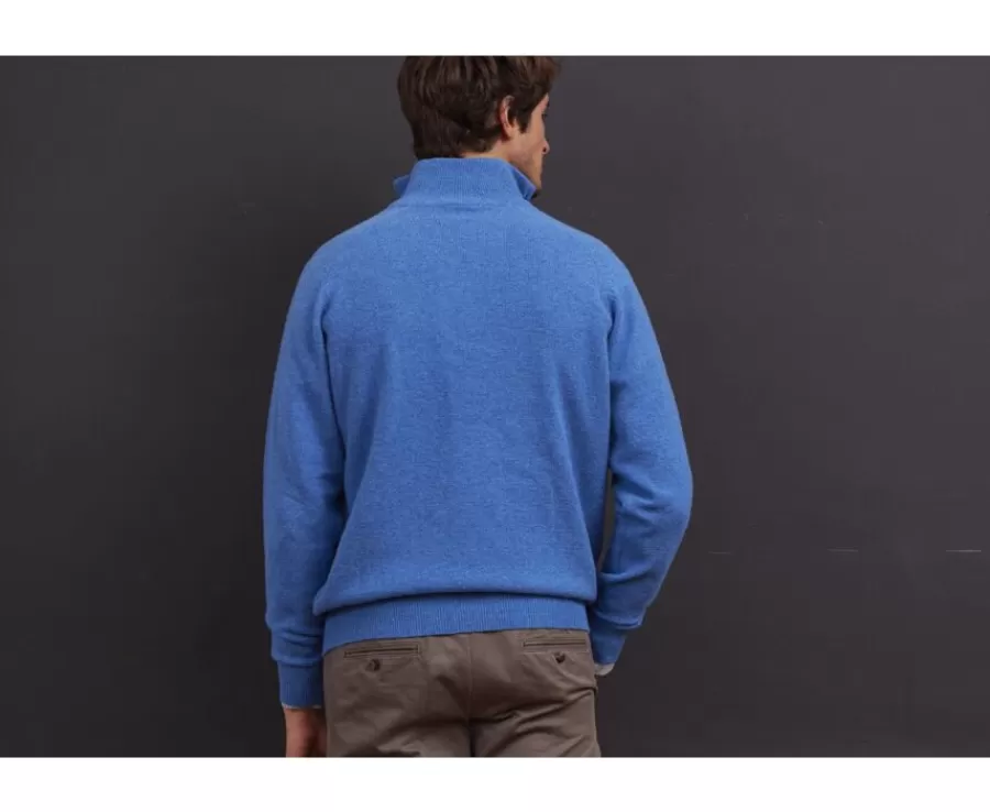 Clearance Jersey de hombre de lana con cuello con cremallera Mar Azul Kenneth Jerséis De Cuello Cremallera | Jerséis De Punto