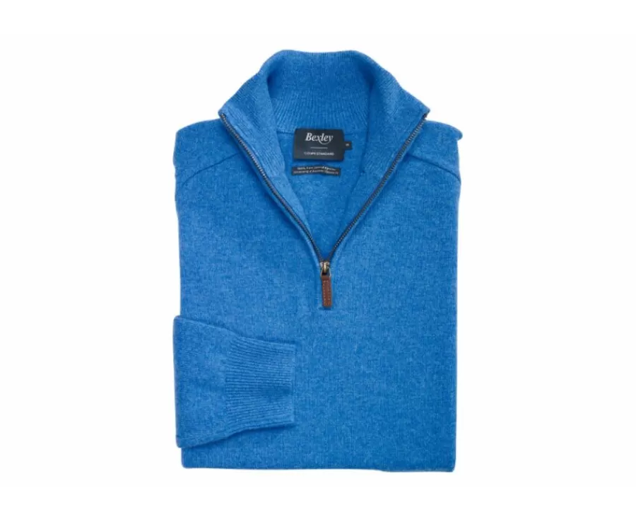 Clearance Jersey de hombre de lana con cuello con cremallera Mar Azul Kenneth Jerséis De Cuello Cremallera | Jerséis De Punto