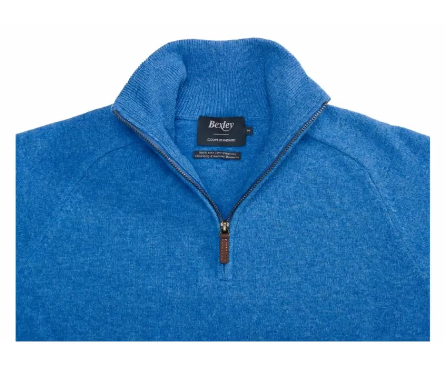 Clearance Jersey de hombre de lana con cuello con cremallera Mar Azul Kenneth Jerséis De Cuello Cremallera | Jerséis De Punto