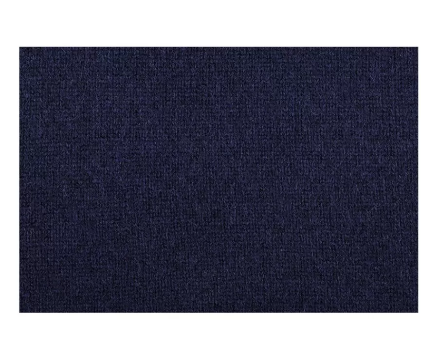 Shop Jersey de hombre de lana con cuello con cremallera Navy Kenneth Jerséis De Cuello Cremallera | Jerséis De Punto