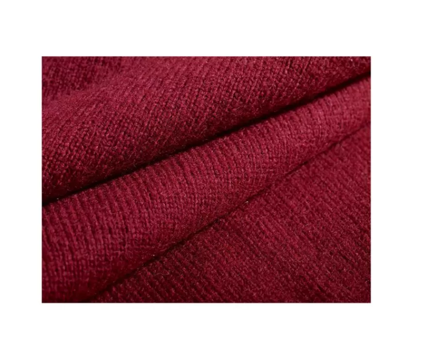Fashion Jersey de hombre de lana con cuello con cremallera Rojo Oscuro Kenneth Jerséis De Cuello Cremallera | Jerséis De Punto